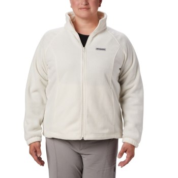 Dámské Bundy Columbia Benton Springs Full Zip Plus Size Krém AQHFZV410